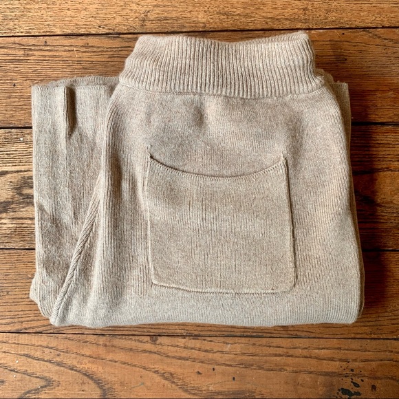 Genuine People Khaki Cashmere Drawstring Pants - Picture 13 of 16